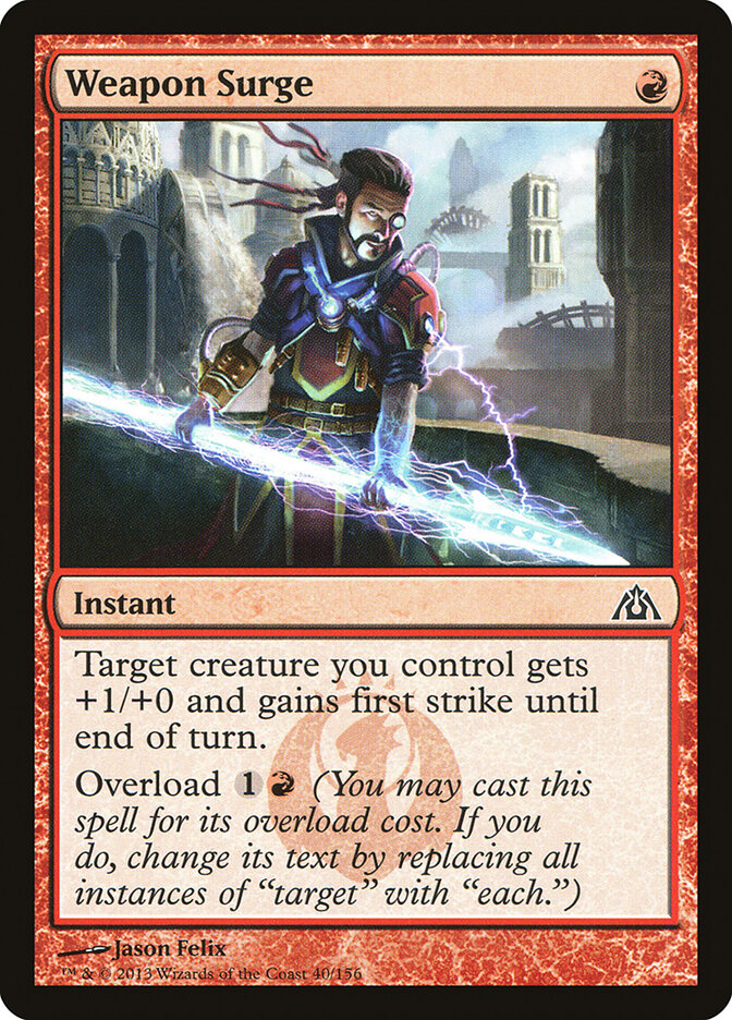 Weapon Surge card front