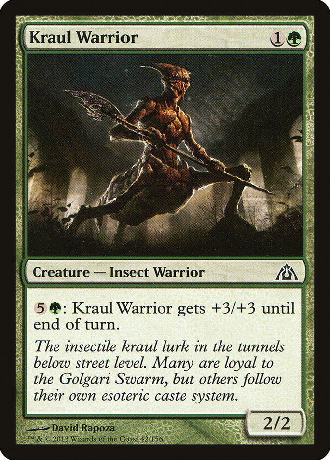 Kraul Warrior card front