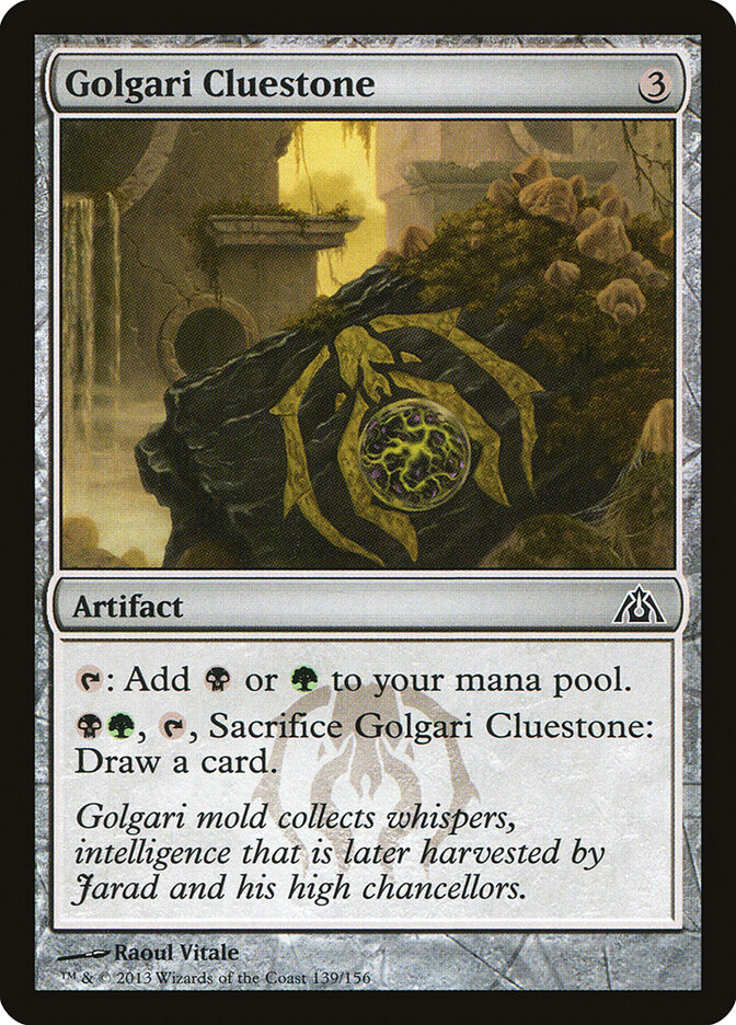 Golgari Cluestone card front