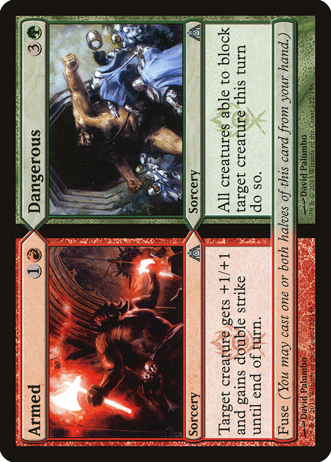 Armed card front