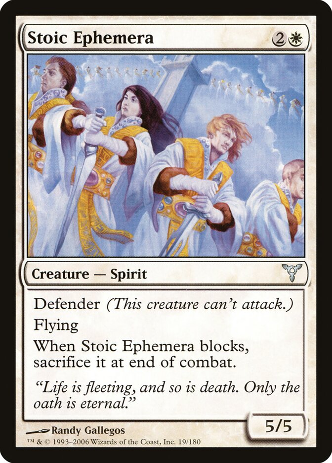 Stoic Ephemera card front