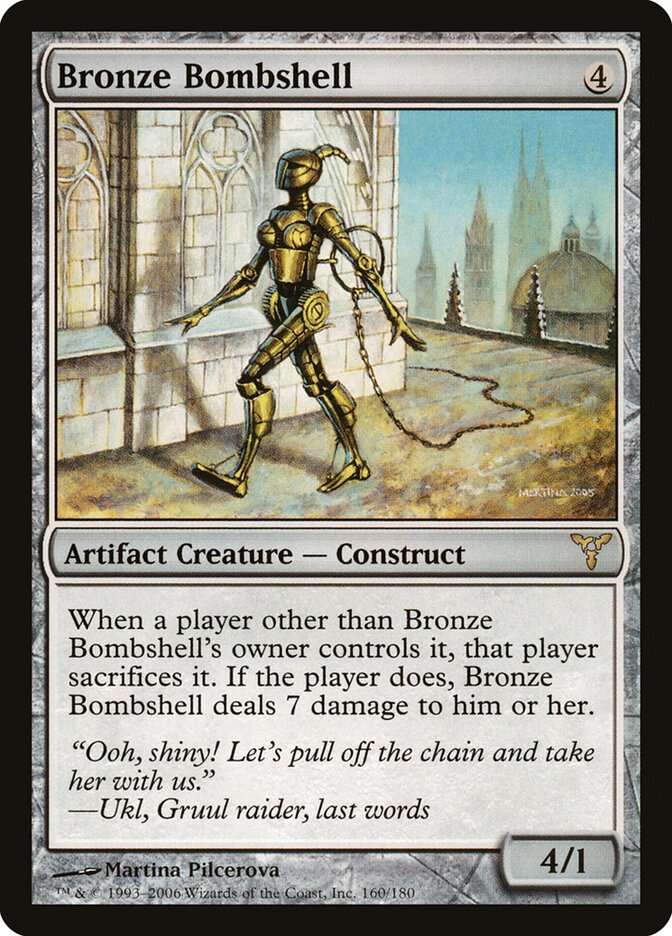 Bronze Bombshell card front