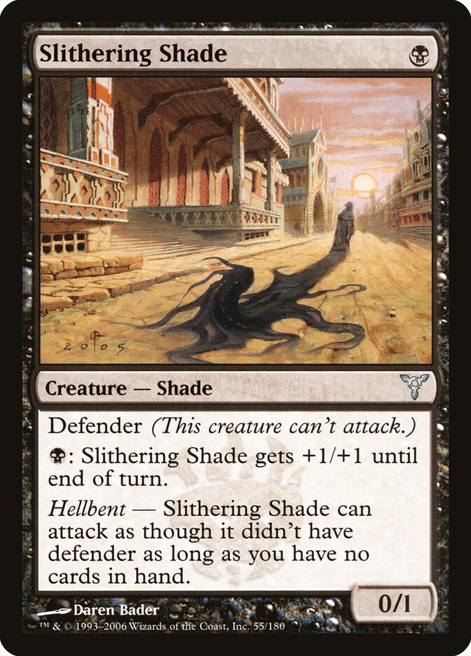 Slithering Shade card front