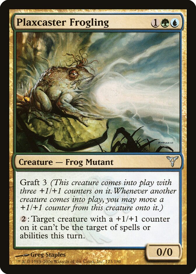 Plaxcaster Frogling card front