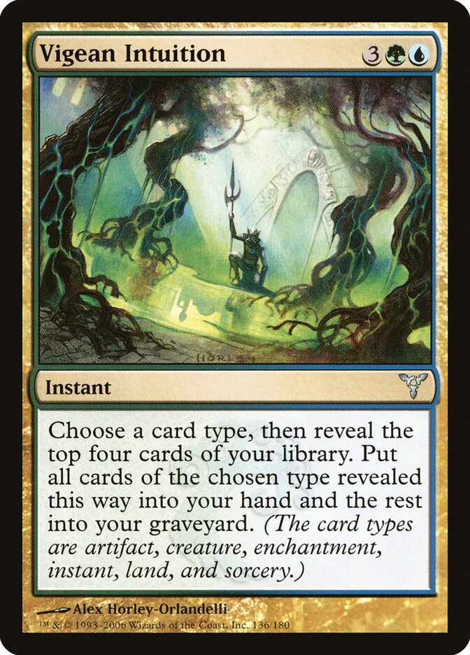 Vigean Intuition card front