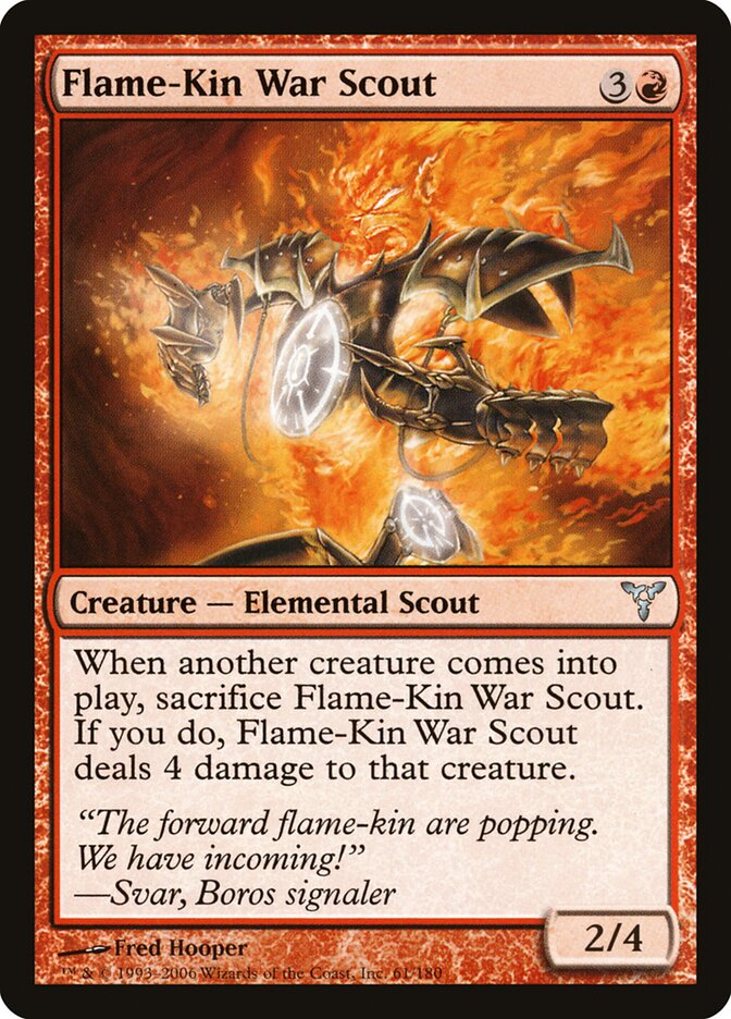 Flame-Kin War Scout card front
