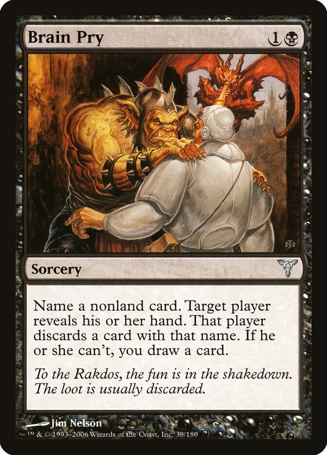 Brain Pry card front