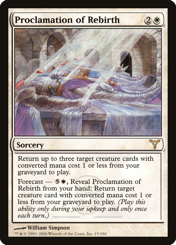 Proclamation of Rebirth card front