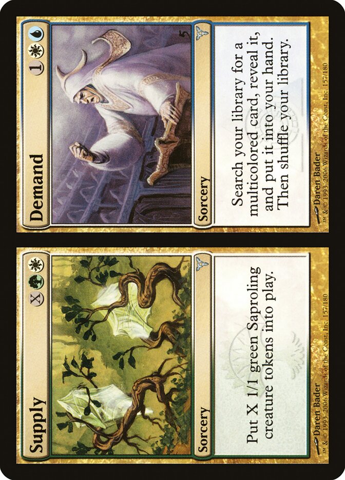 Supply card front