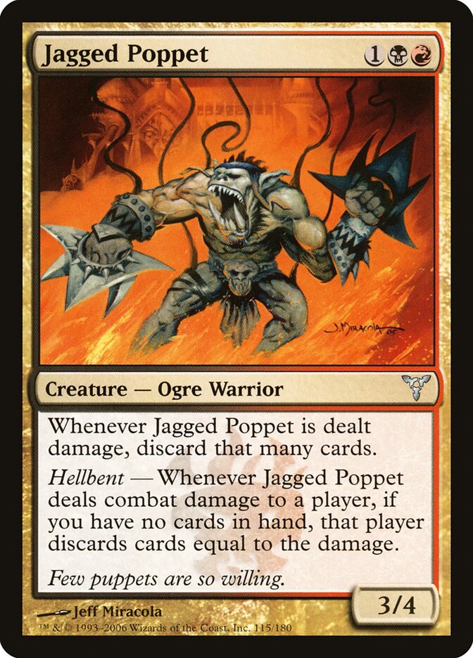 Jagged Poppet card front