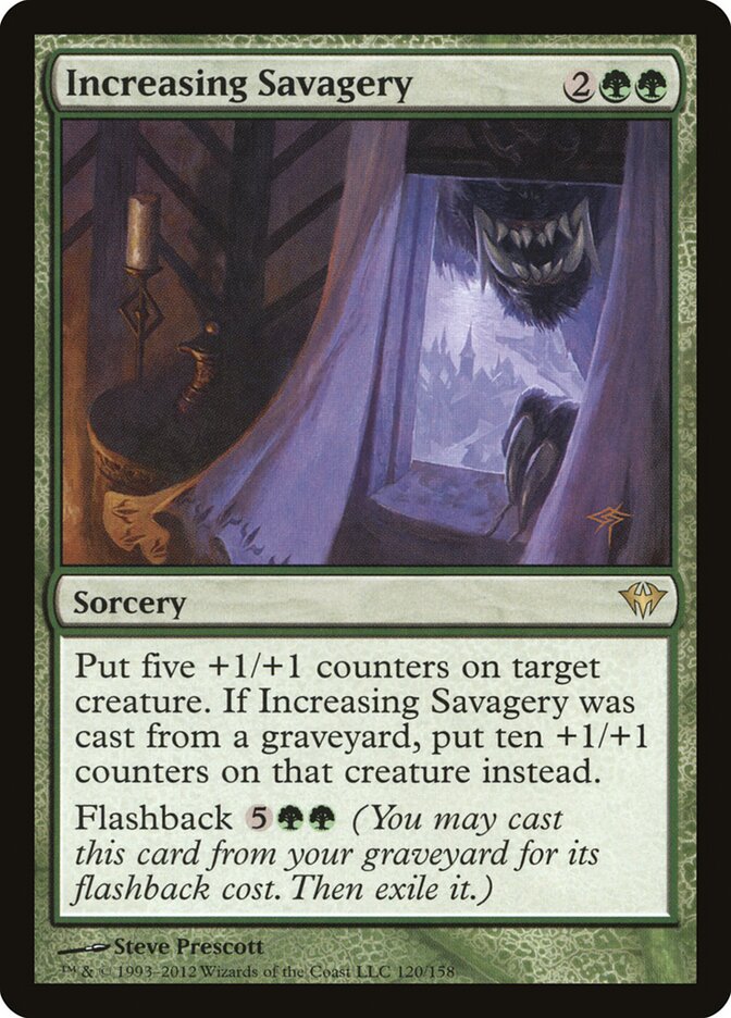 Increasing Savagery card front