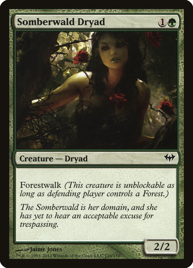 Somberwald Dryad card front