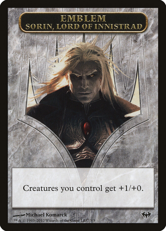 Sorin, Lord of Innistrad Emblem card front