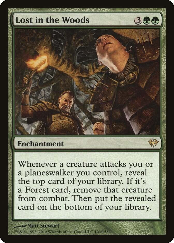 Lost in the Woods card front
