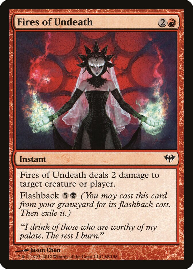 Fires of Undeath card front