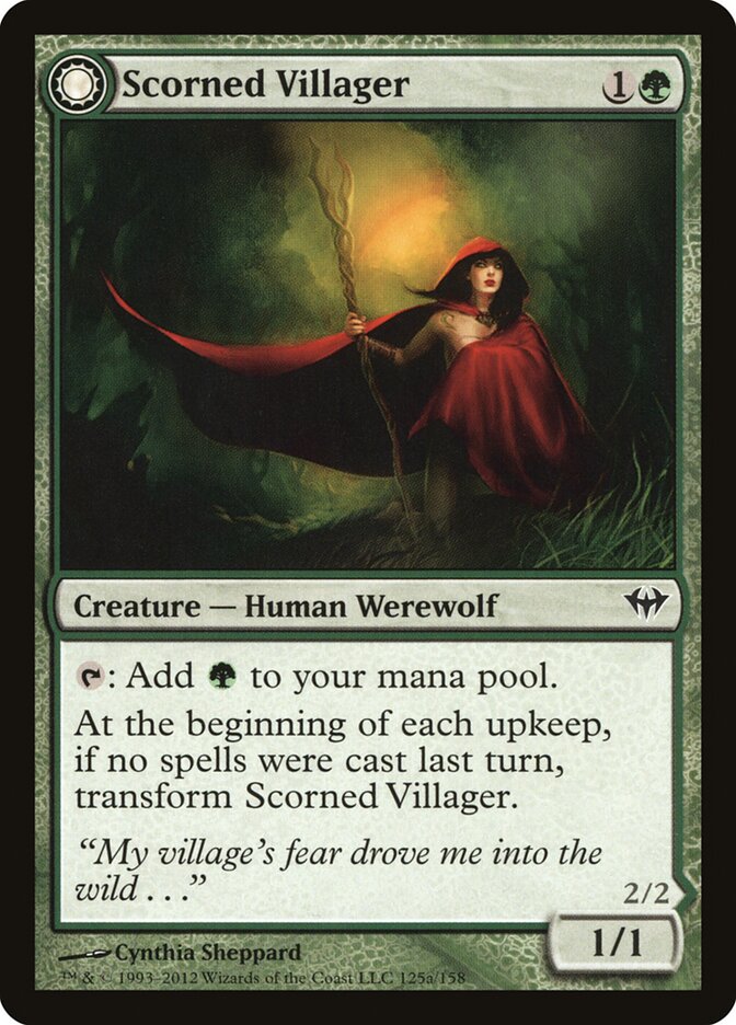 Scorned Villager card front