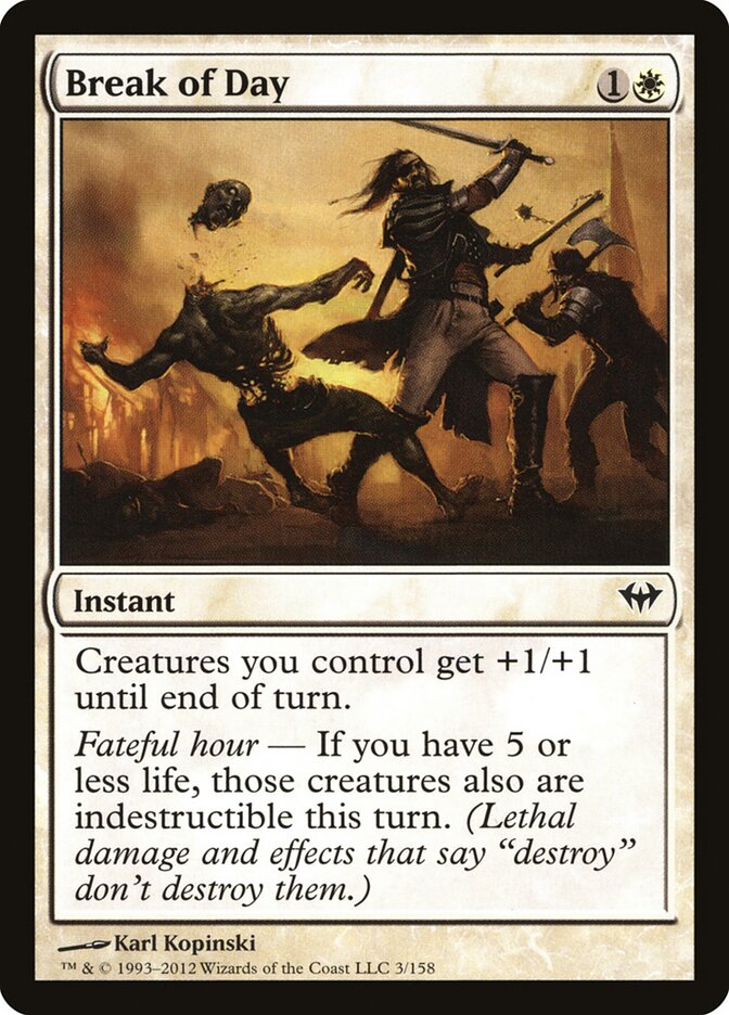 Break of Day card front