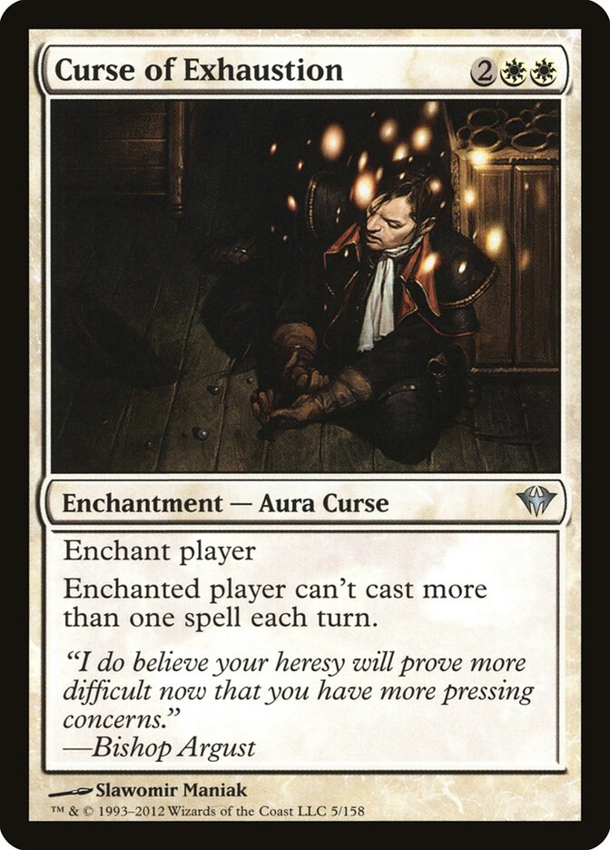 Curse of Exhaustion card front