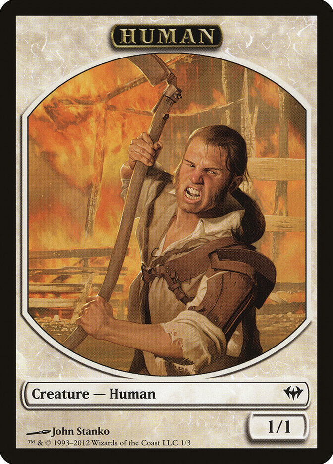Human card front