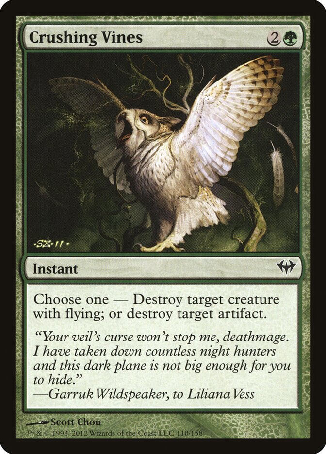 Crushing Vines card front
