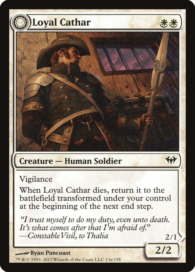 Loyal Cathar card front