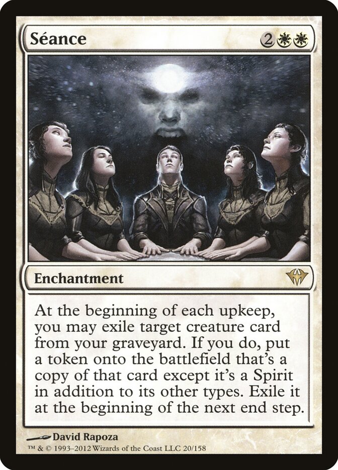 Séance card front