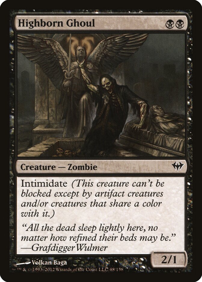 Highborn Ghoul card front