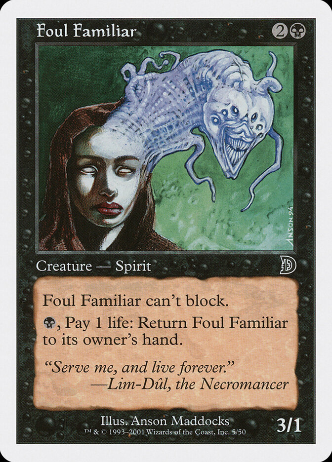 Foul Familiar card front