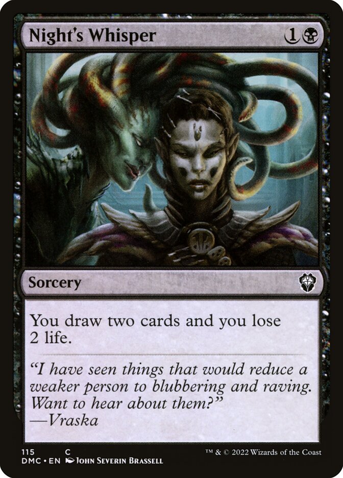 Night's Whisper card front