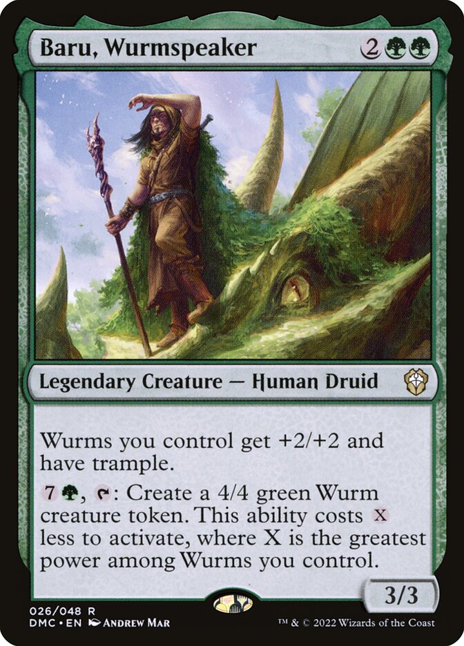 Baru, Wurmspeaker card front