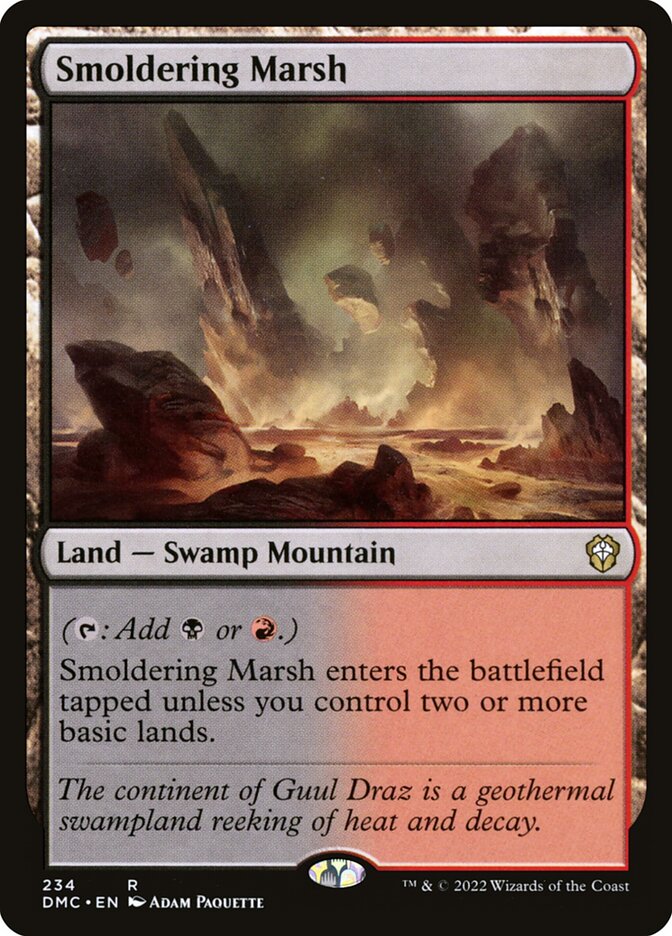 Smoldering Marsh card front