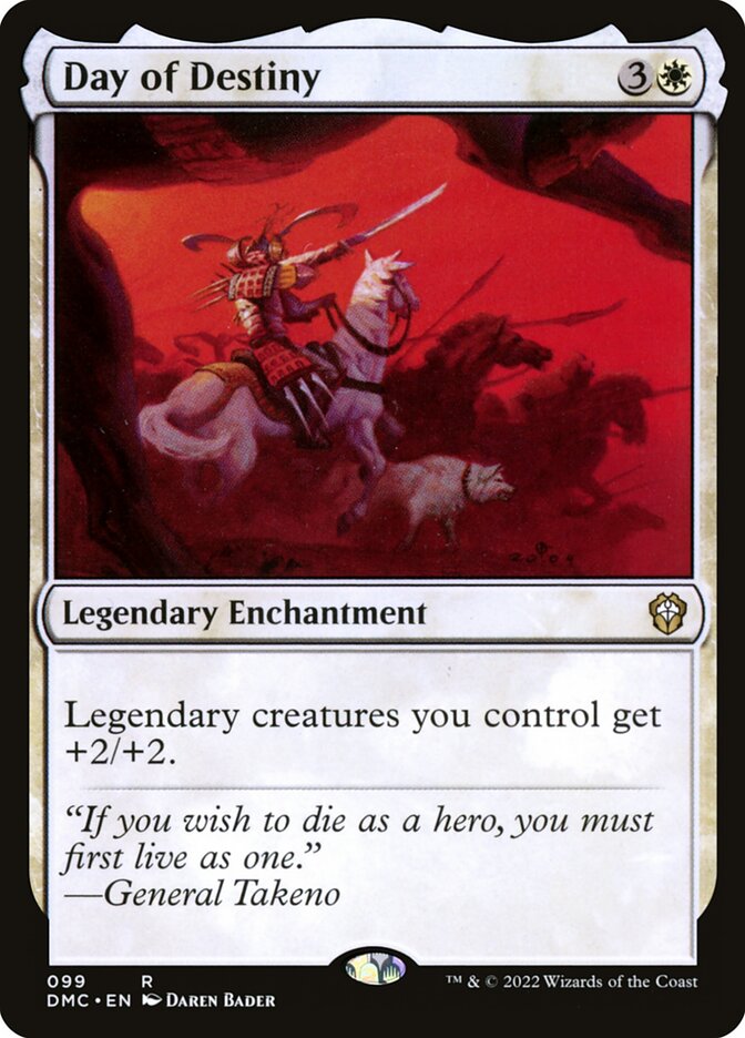 Day of Destiny card front