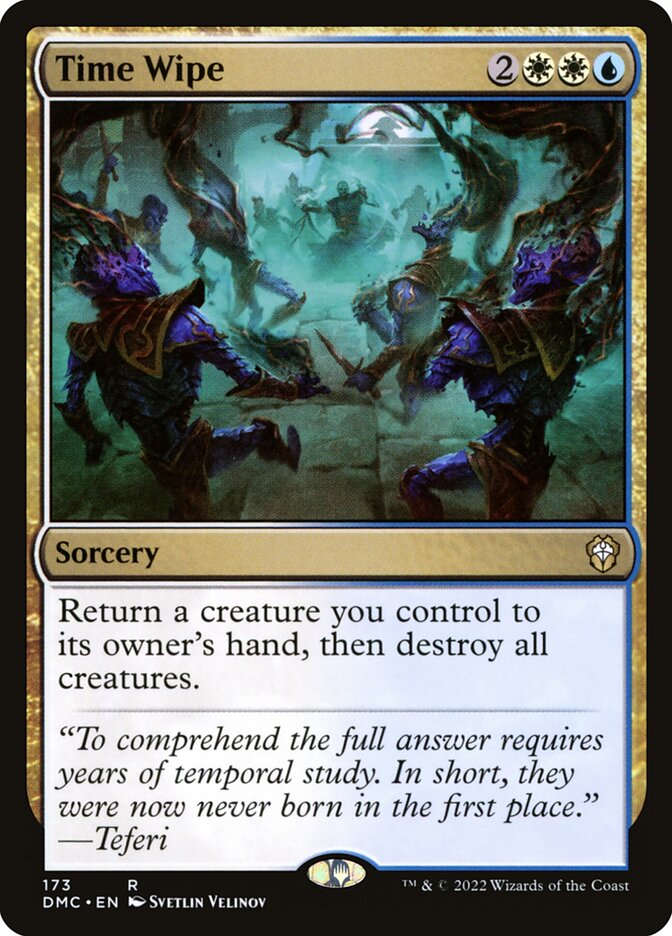Time Wipe card front