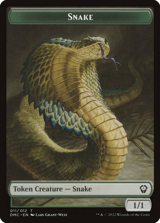 Snake card front