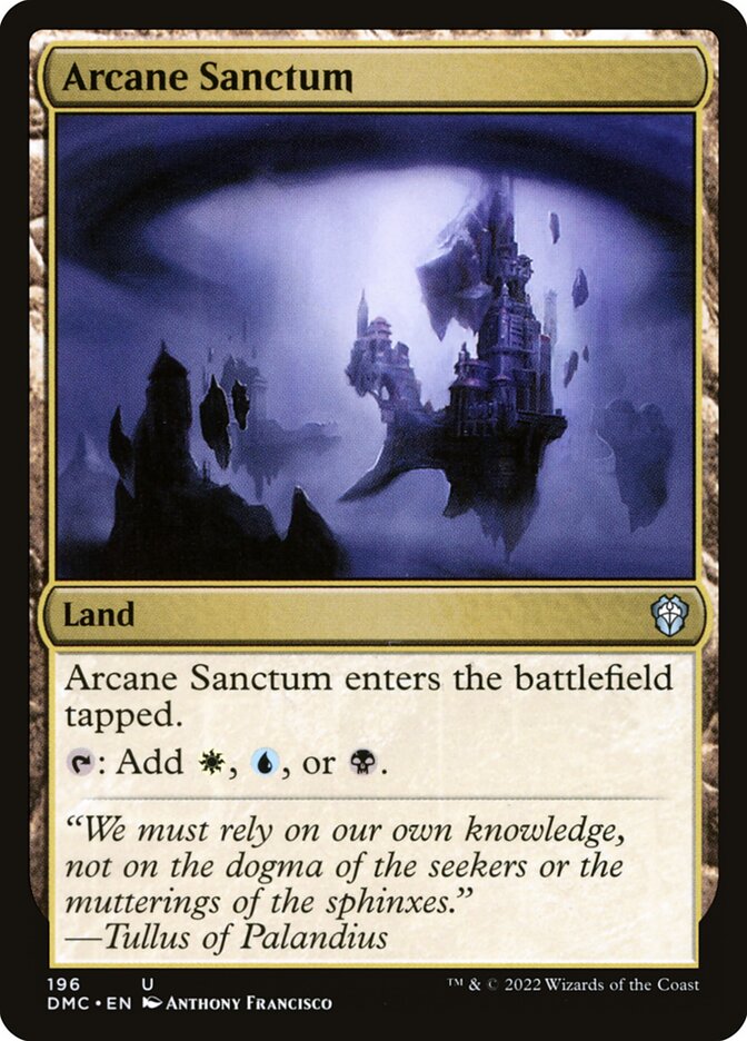 Arcane Sanctum card front