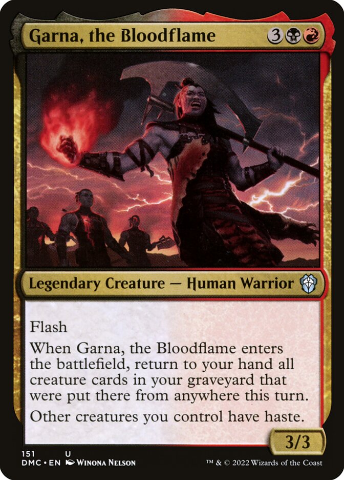 Garna, the Bloodflame card front
