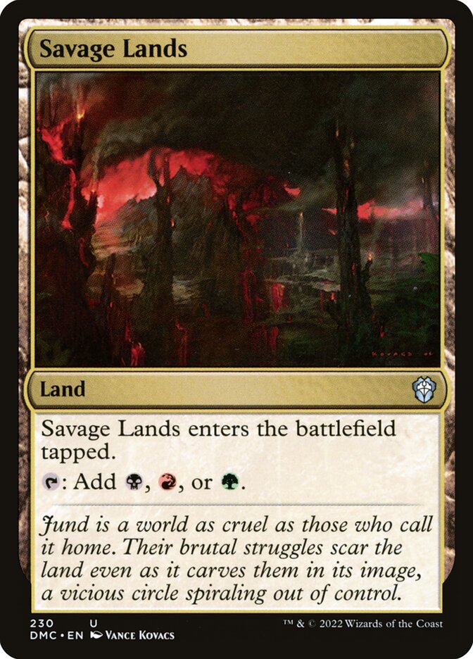 Savage Lands card front