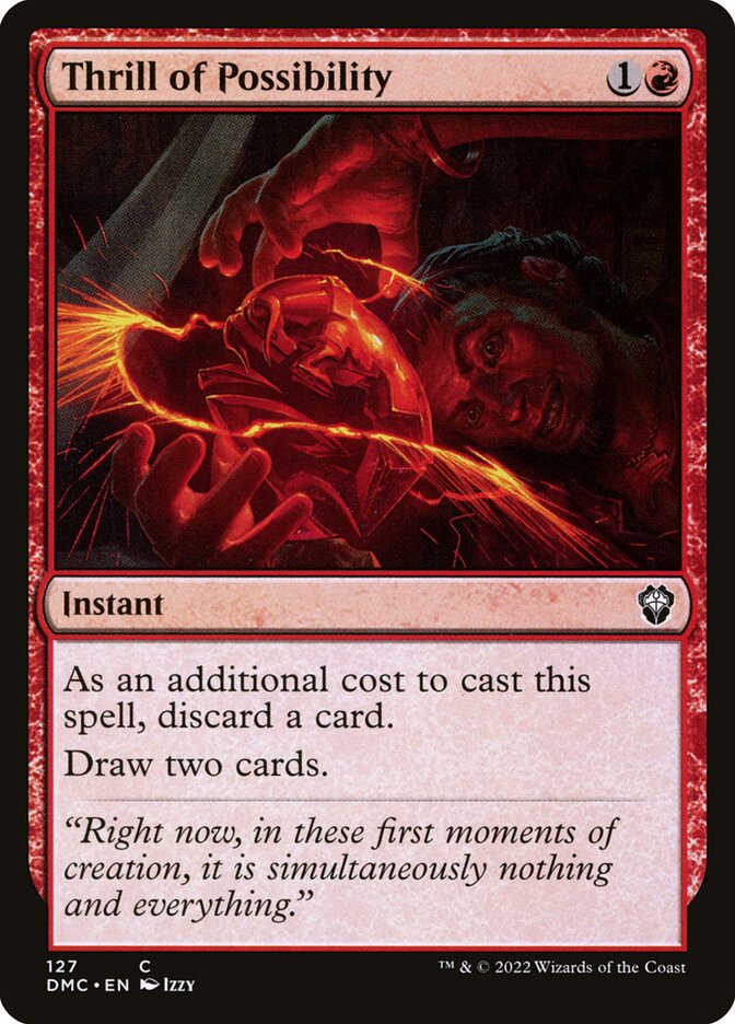 Thrill of Possibility card front