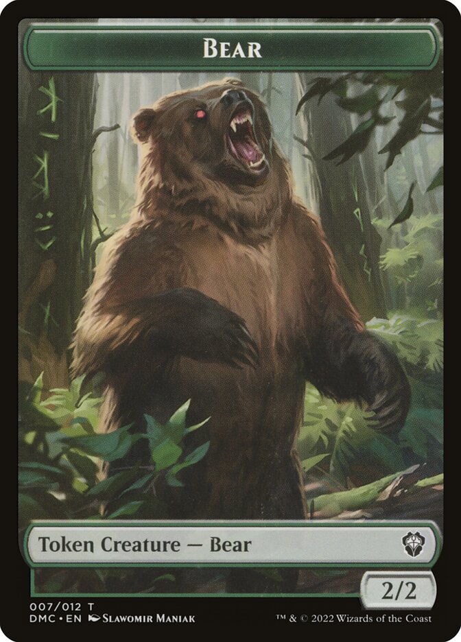 Bear card front