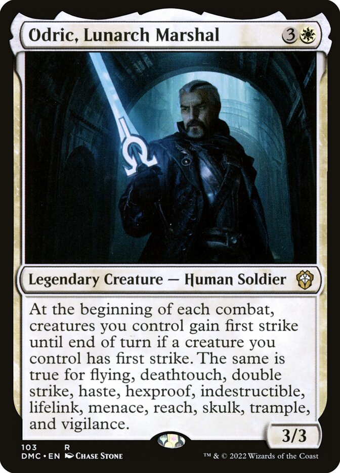 Odric, Lunarch Marshal card front