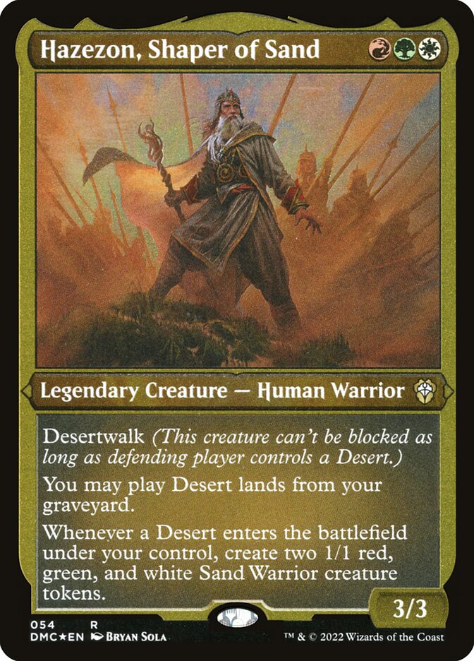Hazezon, Shaper of Sand card front