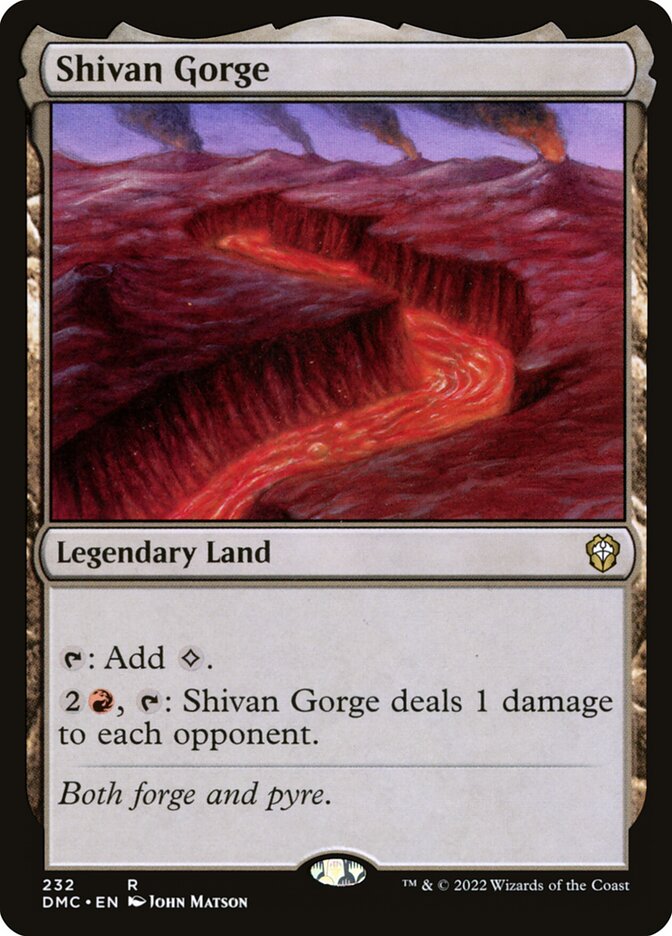 Shivan Gorge card front