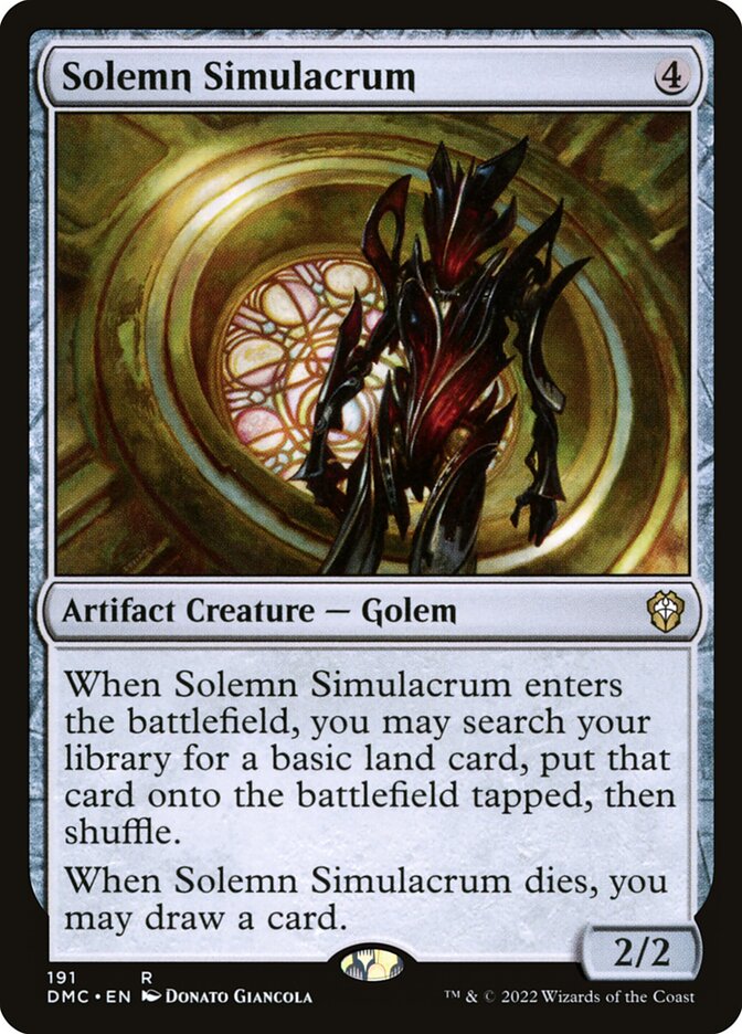 Solemn Simulacrum card front