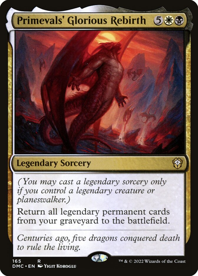 Primevals' Glorious Rebirth card front