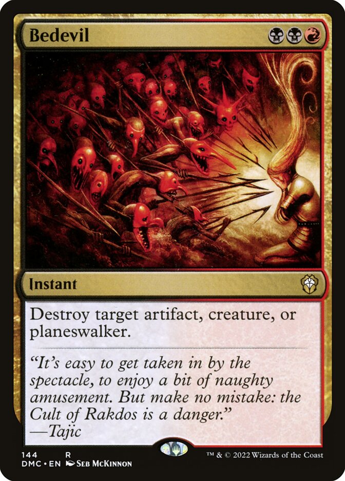Bedevil card front