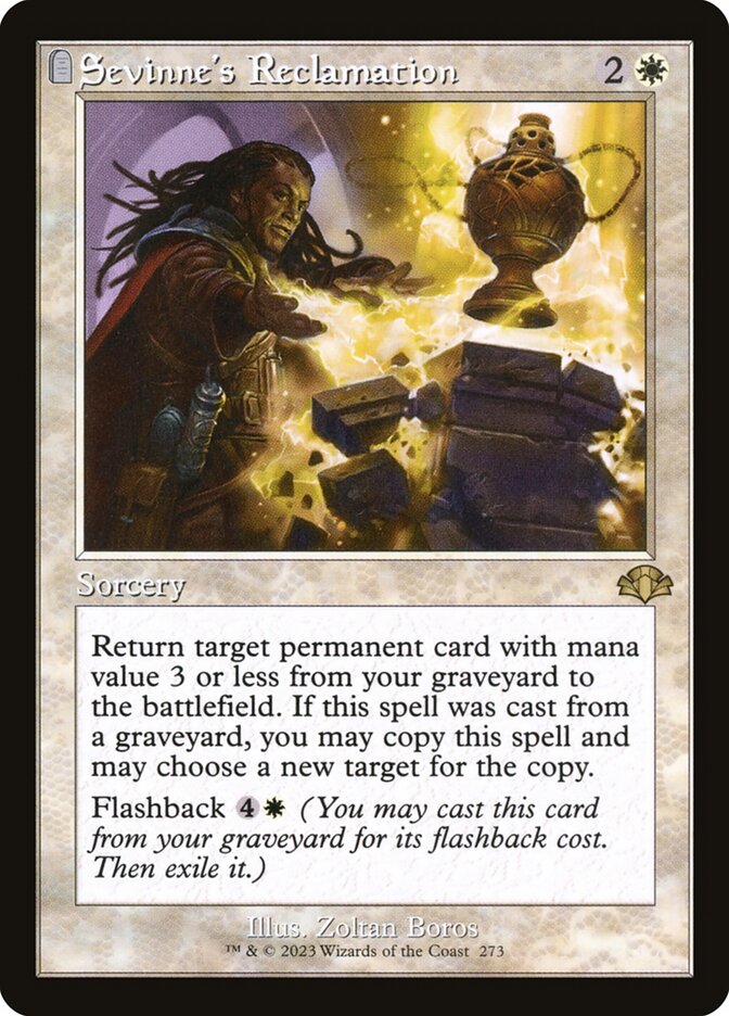 Sevinne's Reclamation card front