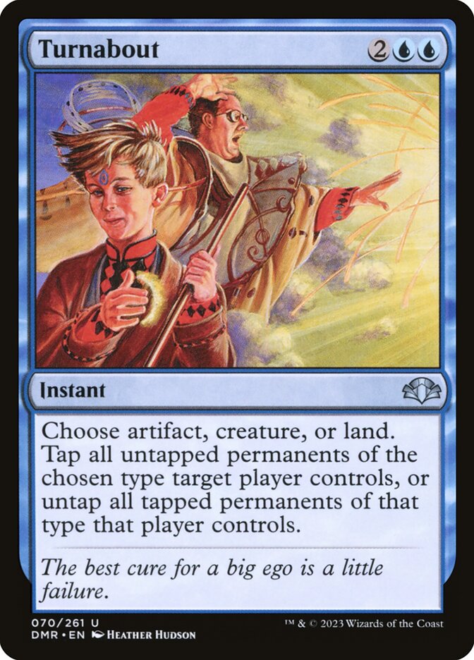 Turnabout card front