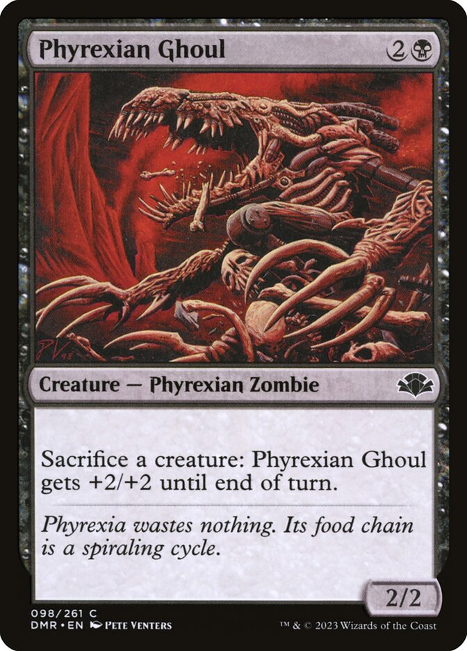 Phyrexian Ghoul card front