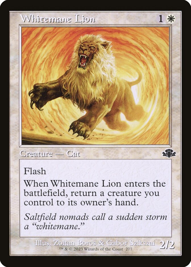 Whitemane Lion card front