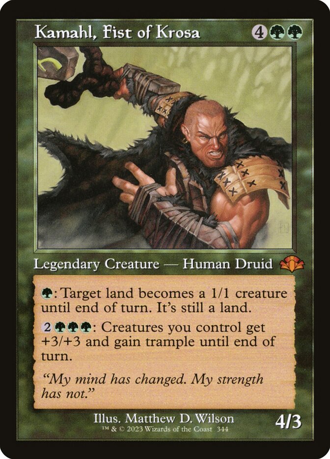 Kamahl, Fist of Krosa card front
